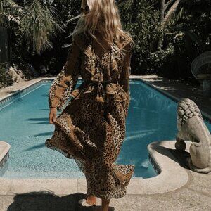 Spell Samantha Lace Gown - Vintage Leopard